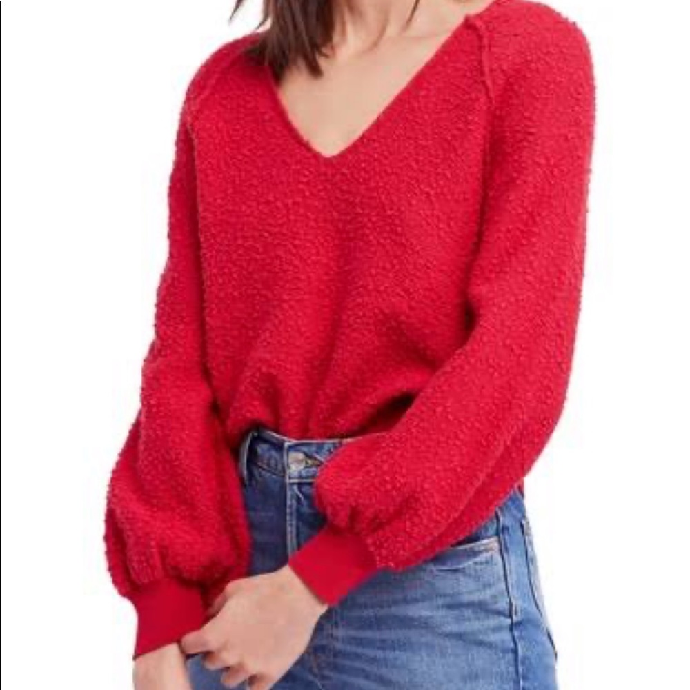 NWOT Free People Found My Friend Popcorn Sweater